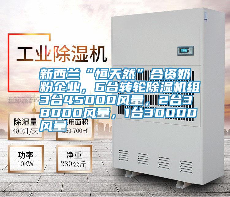 新西蘭“恒天然”合資奶粉企業(yè)，6臺轉輪除濕機組3臺45000風量，2臺38000風量，1臺30000風量