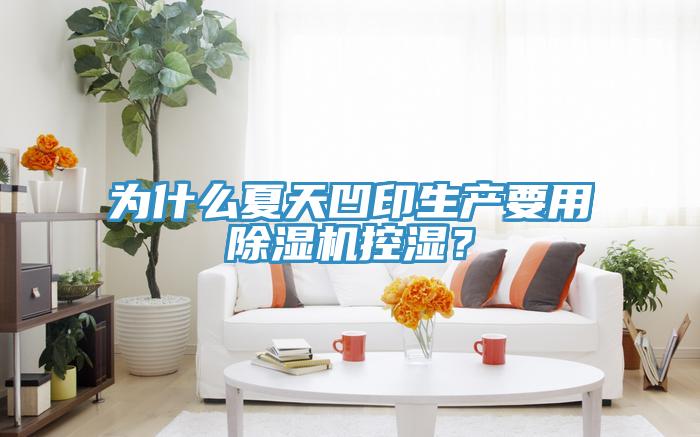 為什么夏天凹印生產(chǎn)要用除濕機(jī)控濕？