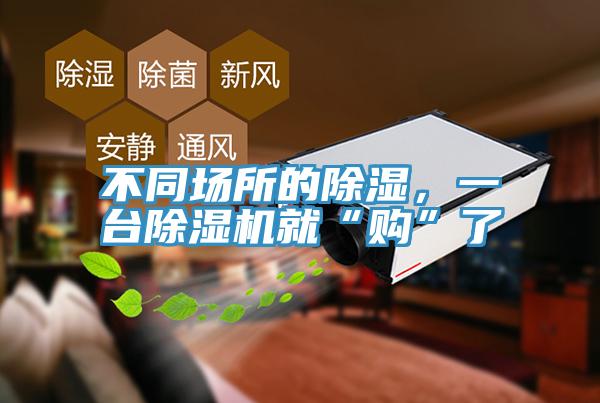 不同場所的除濕，一臺除濕機就“購”了