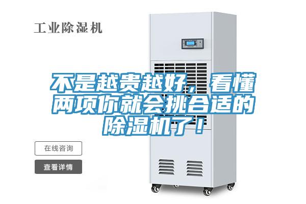 不是越貴越好，看懂兩項(xiàng)你就會挑合適的除濕機(jī)了！
