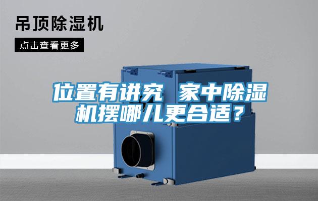 位置有講究 家中除濕機擺哪兒更合適？