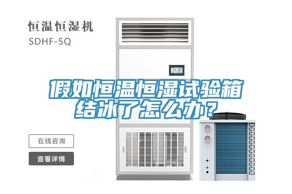 假如恒溫恒濕試驗箱結(jié)冰了怎么辦？