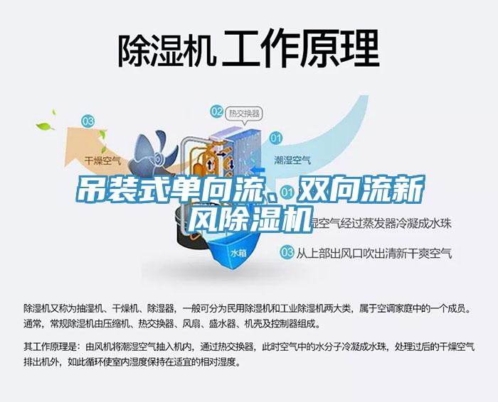 吊裝式單向流、雙向流新風(fēng)除濕機(jī)
