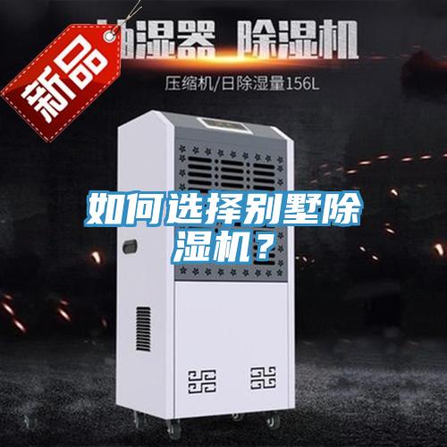 如何選擇別墅除濕機？