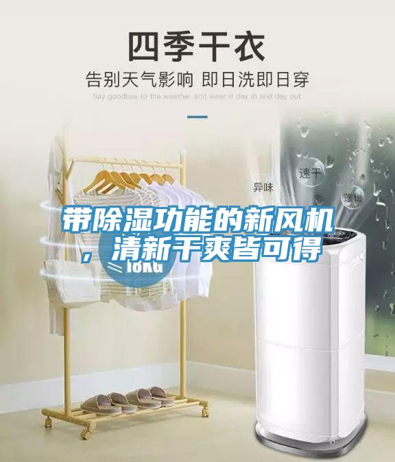 帶除濕功能的新風(fēng)機(jī)，清新干爽皆可得