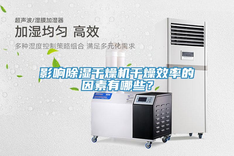 影響除濕干燥機(jī)干燥效率的因素有哪些？