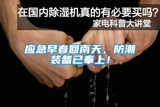 應急早春回南天，防潮裝備已奉上！