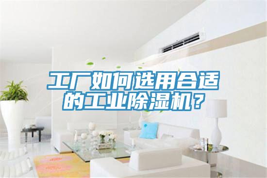 工廠如何選用合適的工業(yè)除濕機(jī)？