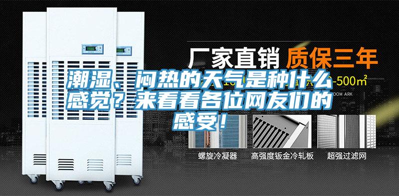 潮濕、悶熱的天氣是種什么感覺(jué)？來(lái)看看各位網(wǎng)友們的感受！