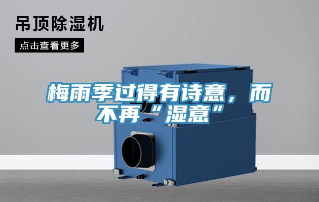 梅雨季過得有詩意，而不再“濕意”