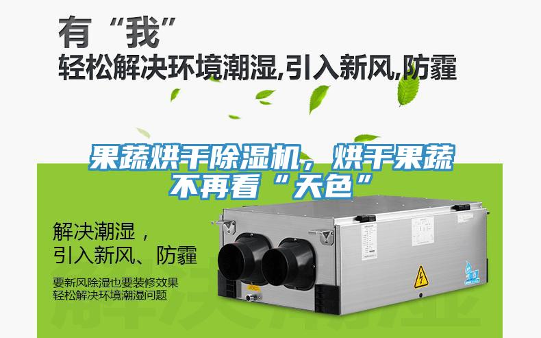 果蔬烘干除濕機(jī)，烘干果蔬不再看“天色”