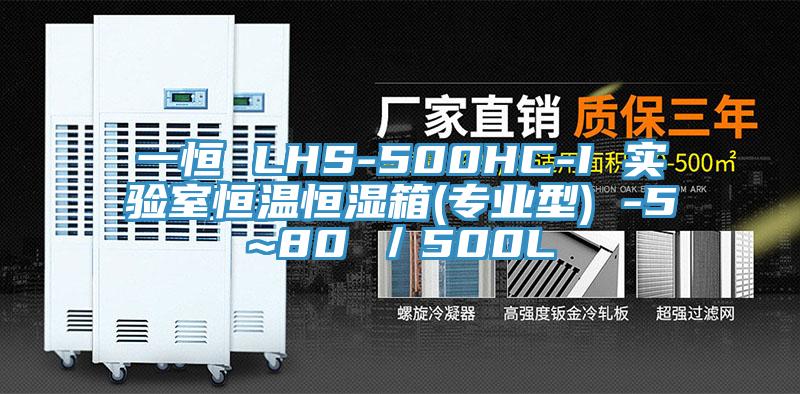 一恒 LHS-500HC-I 實(shí)驗(yàn)室恒溫恒濕箱(專(zhuān)業(yè)型) -5~80℃／500L