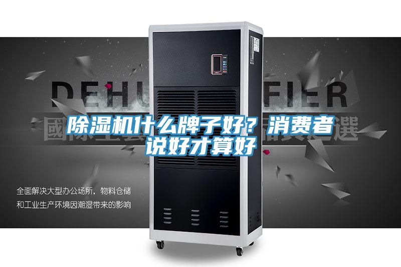 除濕機什么牌子好？消費者說好才算好