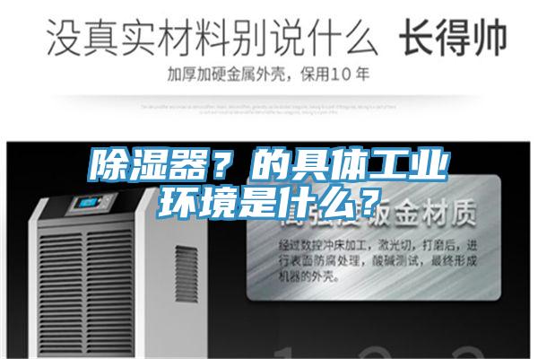 除濕器？的具體工業(yè)環(huán)境是什么？