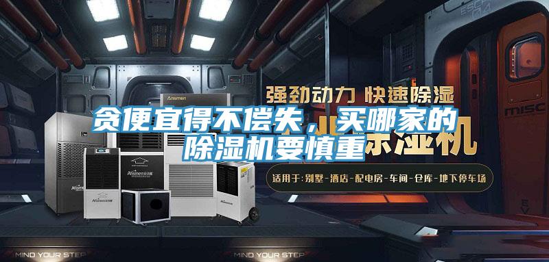 貪便宜得不償失，買哪家的除濕機要慎重