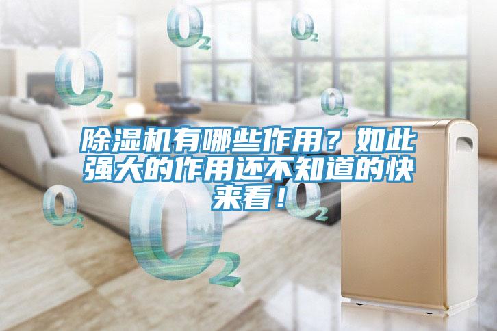 除濕機(jī)有哪些作用？如此強(qiáng)大的作用還不知道的快來看！