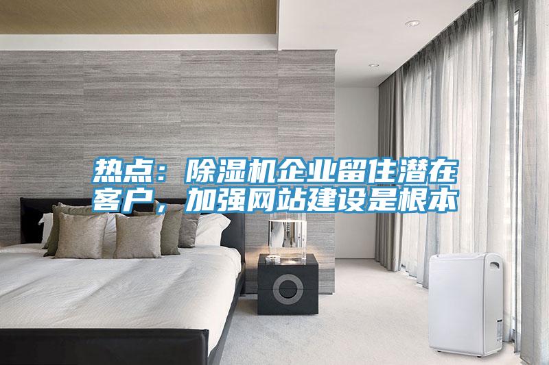 熱點：除濕機企業(yè)留住潛在客戶，加強網(wǎng)站建設(shè)是根本