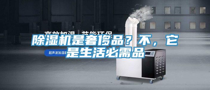 除濕機是奢侈品？不，它是生活必需品