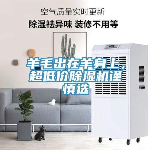 羊毛出在羊身上，超低價(jià)除濕機(jī)謹(jǐn)慎選