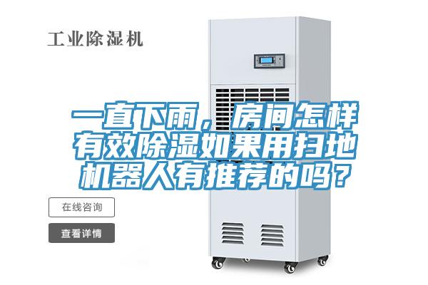 一直下雨，房間怎樣有效除濕如果用掃地機器人有推薦的嗎？