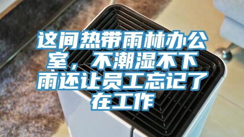 這間熱帶雨林辦公室，不潮濕不下雨還讓員工忘記了在工作