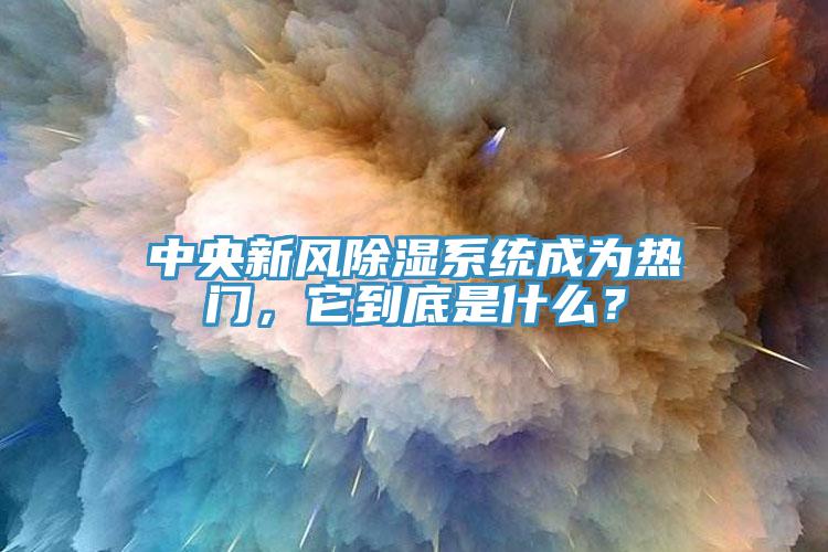 中央新風(fēng)除濕系統(tǒng)成為熱門，它到底是什么？
