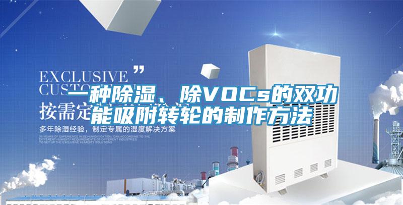 一種除濕、除VOCs的雙功能吸附轉(zhuǎn)輪的制作方法