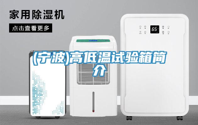 (寧波)高低溫試驗(yàn)箱簡介