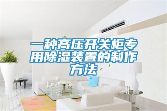 一種高壓開(kāi)關(guān)柜專用除濕裝置的制作方法
