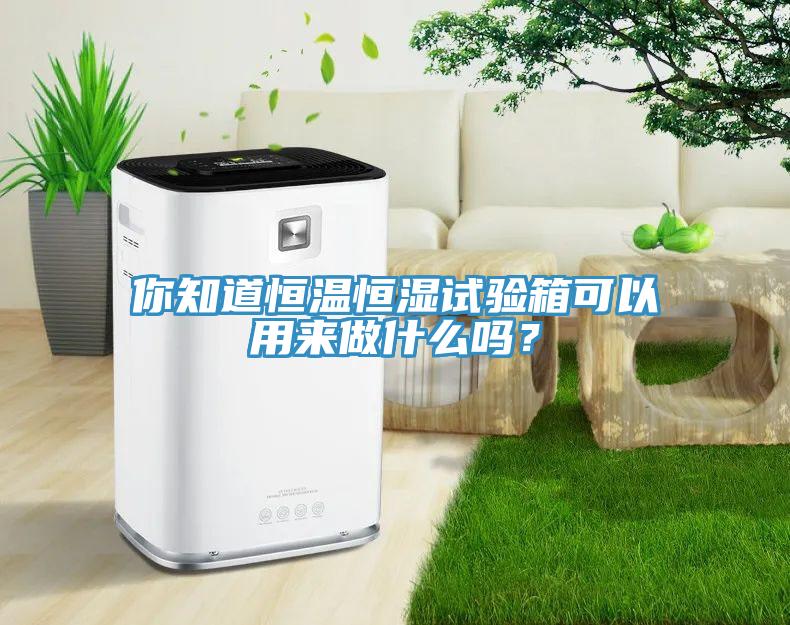 你知道恒溫恒濕試驗箱可以用來做什么嗎？