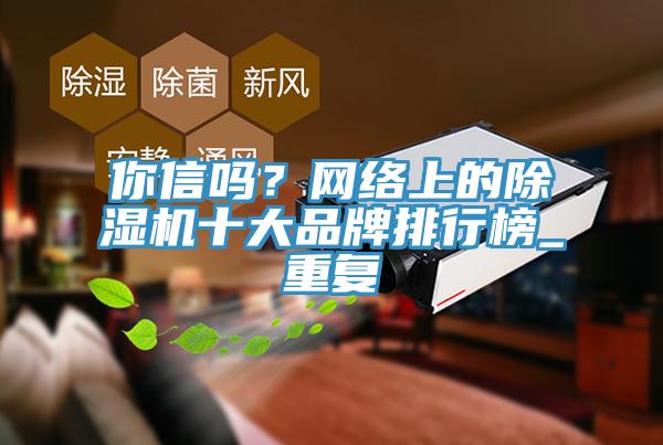 你信嗎？網絡上的除濕機十大品牌排行榜_重復