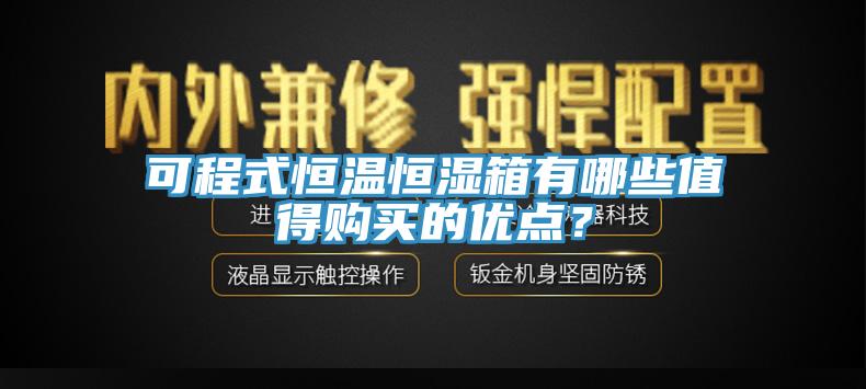 可程式恒溫恒濕箱有哪些值得購買的優(yōu)點？