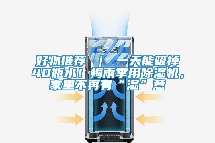 好物推薦 ｜ 一天能吸掉40瓶水！梅雨季用除濕機(jī)，家里不再有“濕”意