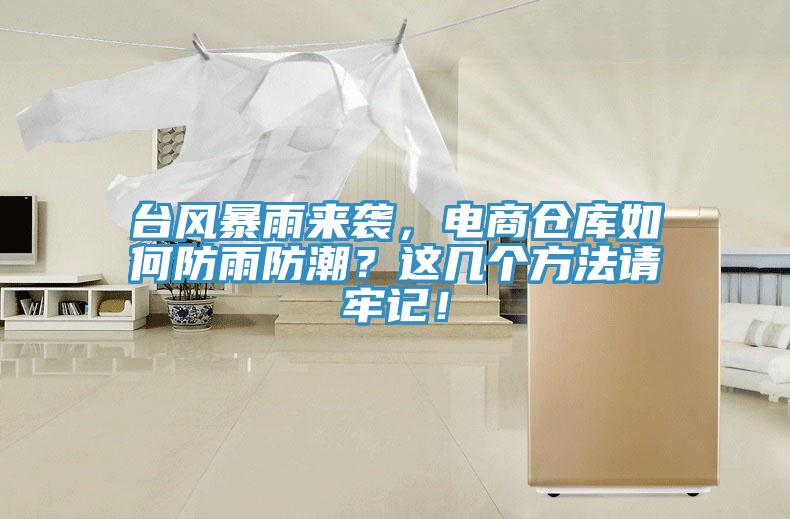 臺風(fēng)暴雨來襲，電商倉庫如何防雨防潮？這幾個(gè)方法請牢記！