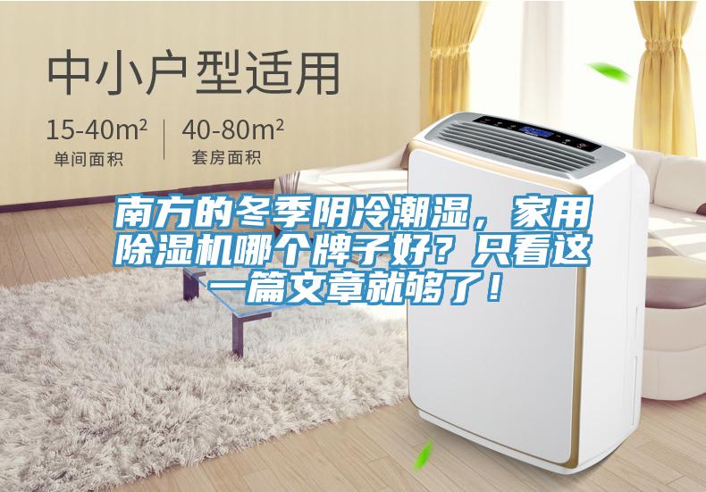 南方的冬季陰冷潮濕，家用除濕機哪個牌子好？只看這一篇文章就夠了！