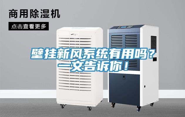 壁掛新風(fēng)系統(tǒng)有用嗎？一文告訴你！
