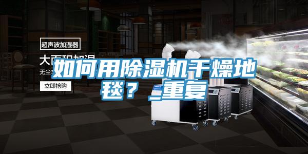 如何用除濕機(jī)干燥地毯？_重復(fù)