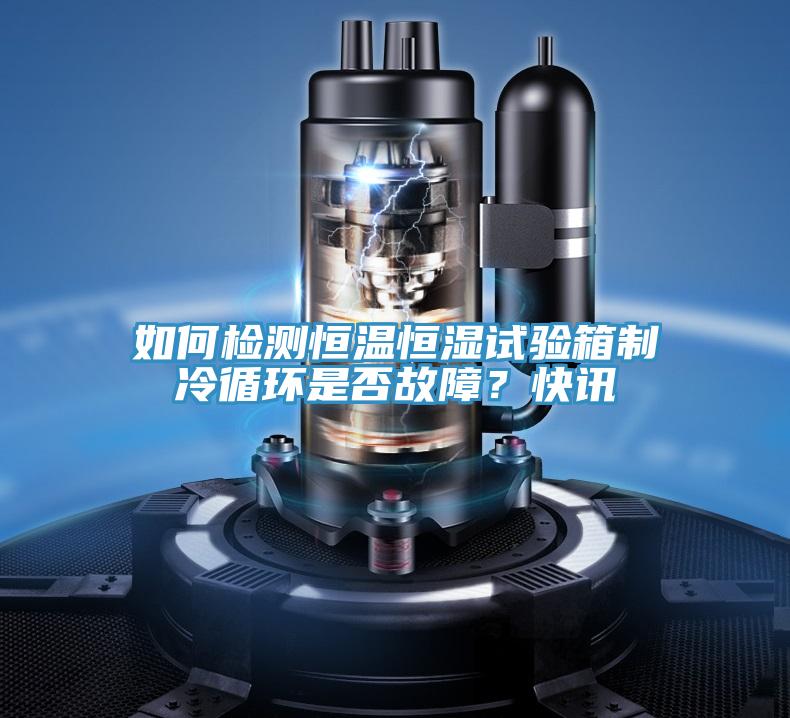 如何檢測恒溫恒濕試驗箱制冷循環(huán)是否故障？快訊