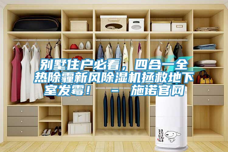 別墅住戶必看，四合一全熱除霾新風(fēng)除濕機(jī)拯救地下室發(fā)霉！ – 施諾官網(wǎng)