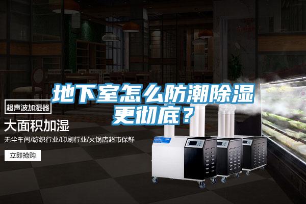 地下室怎么防潮除濕更徹底？