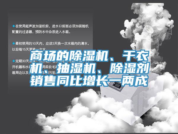 商場的除濕機、干衣機、抽濕機、除濕劑銷售同比增長一兩成