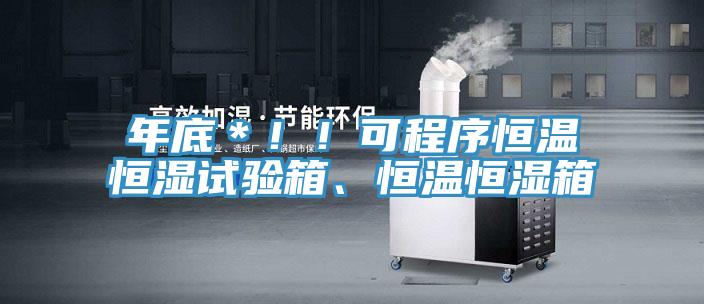 年底＊！！可程序恒溫恒濕試驗(yàn)箱、恒溫恒濕箱
