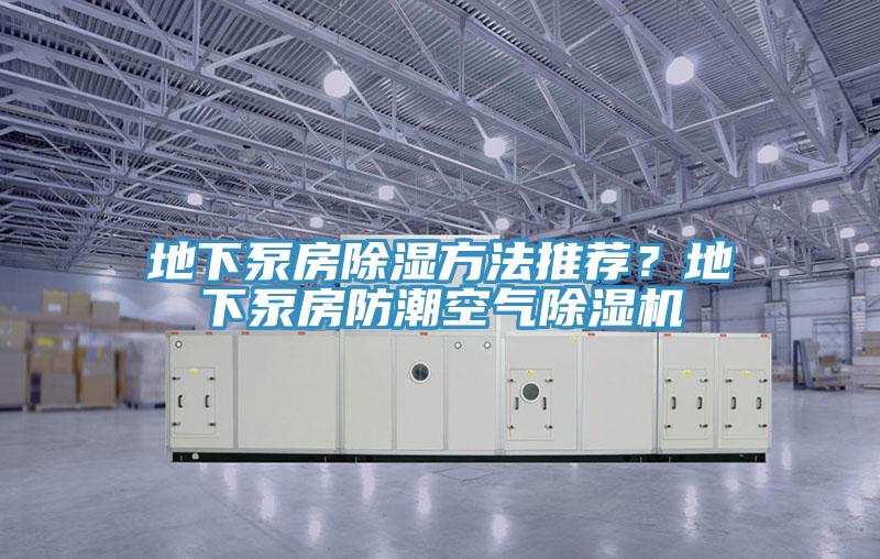 地下泵房除濕方法推薦？地下泵房防潮空氣除濕機