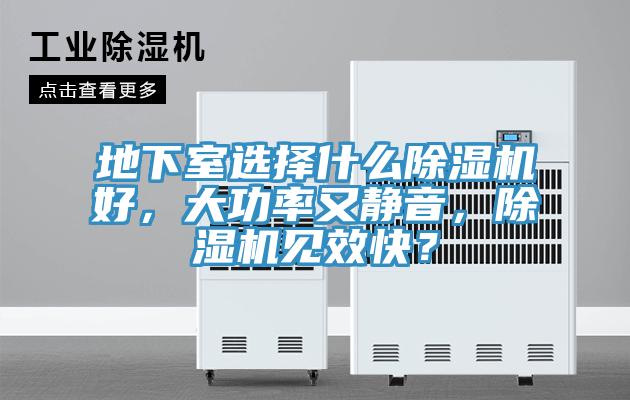 地下室選擇什么除濕機好，大功率又靜音，除濕機見效快？