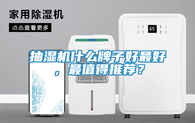 抽濕機什么牌子好最好，最值得推薦？