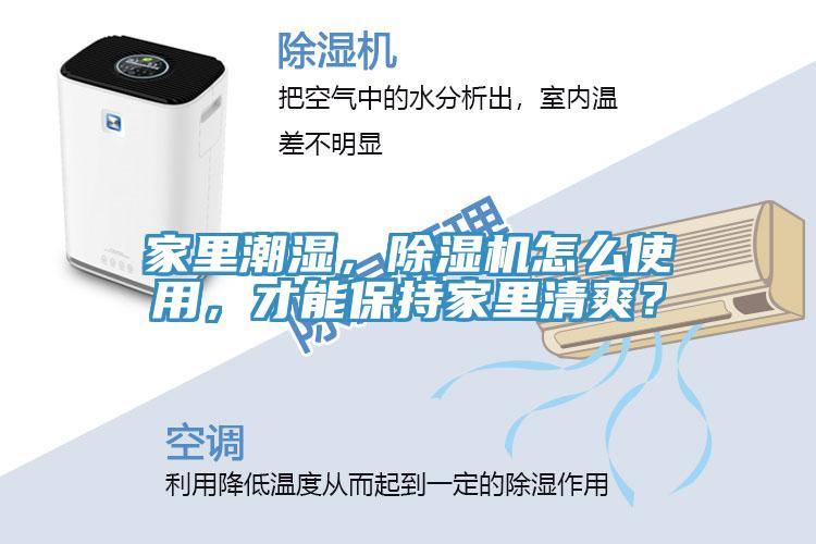 家里潮濕，除濕機(jī)怎么使用，才能保持家里清爽？