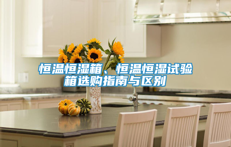恒溫恒濕箱、恒溫恒濕試驗箱選購指南與區(qū)別