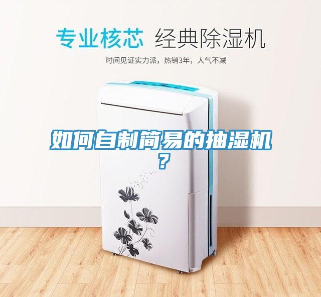 如何自制簡易的抽濕機？
