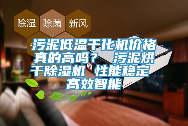 污泥低溫干化機(jī)價(jià)格真的高嗎？ 污泥烘干除濕機(jī) 性能穩(wěn)定 高效智能