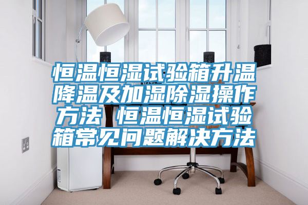 恒溫恒濕試驗(yàn)箱升溫降溫及加濕除濕操作方法 恒溫恒濕試驗(yàn)箱常見問(wèn)題解決方法